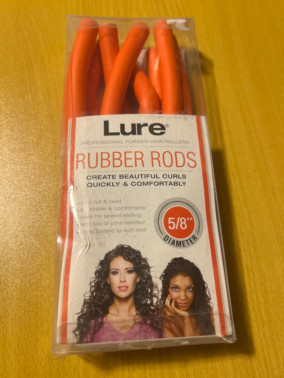Lure Professional Rubber Hair Rollers - 5/8" Diameter