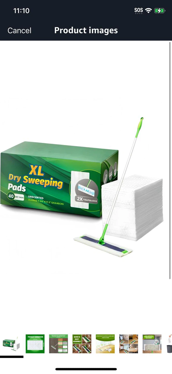 New-XL Dry Sweeping Pads for Mop - 40 Count - photo 5