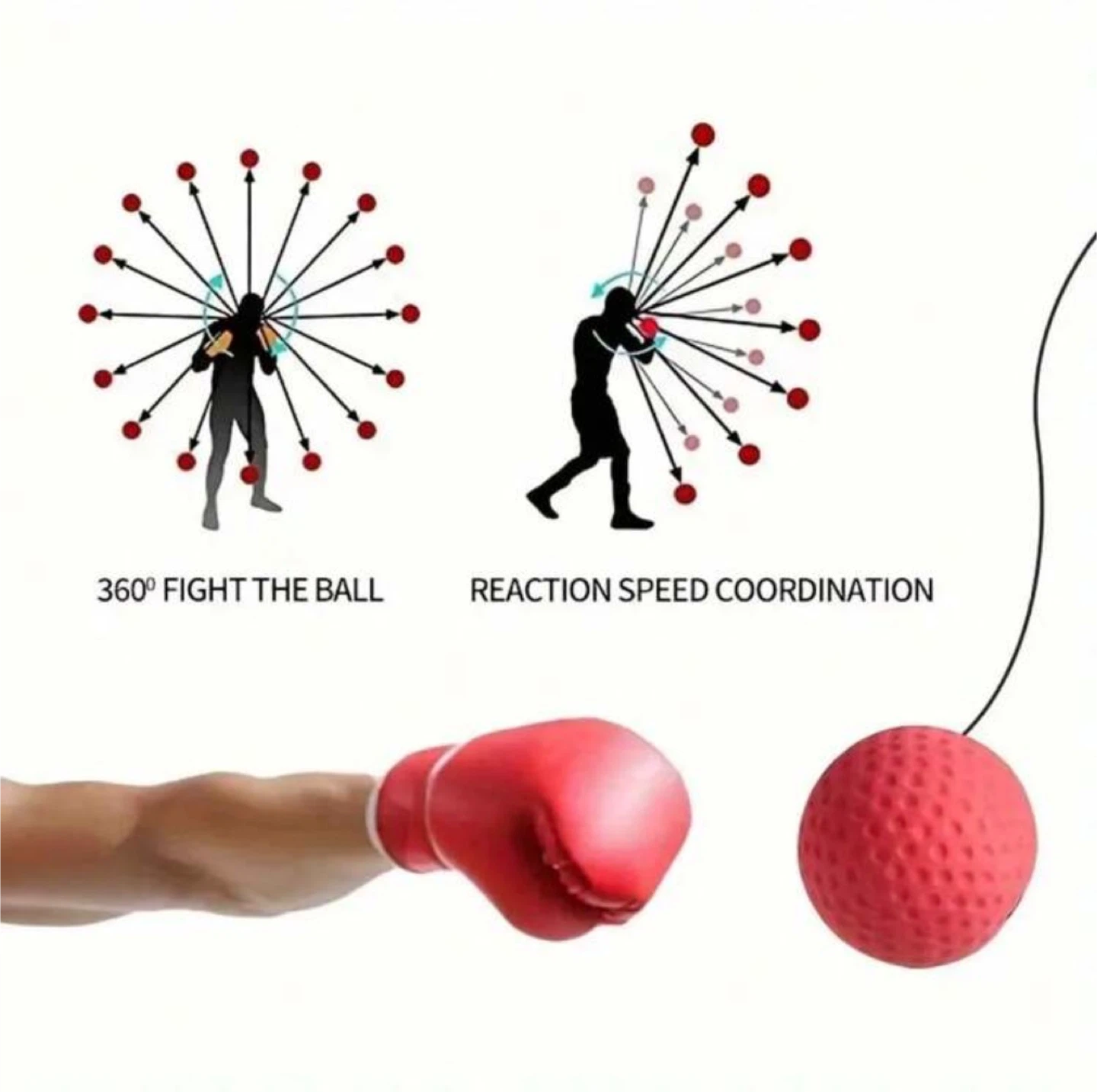Boxing Reflex Ball Headband Set - photo 4
