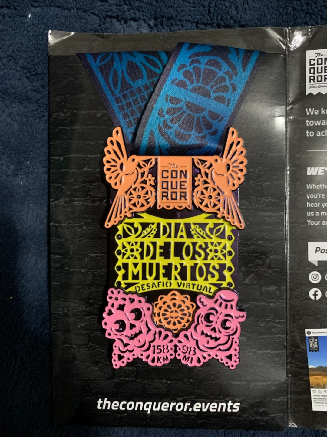 The Conqueror Challenge Medal Dia De Los Muertos