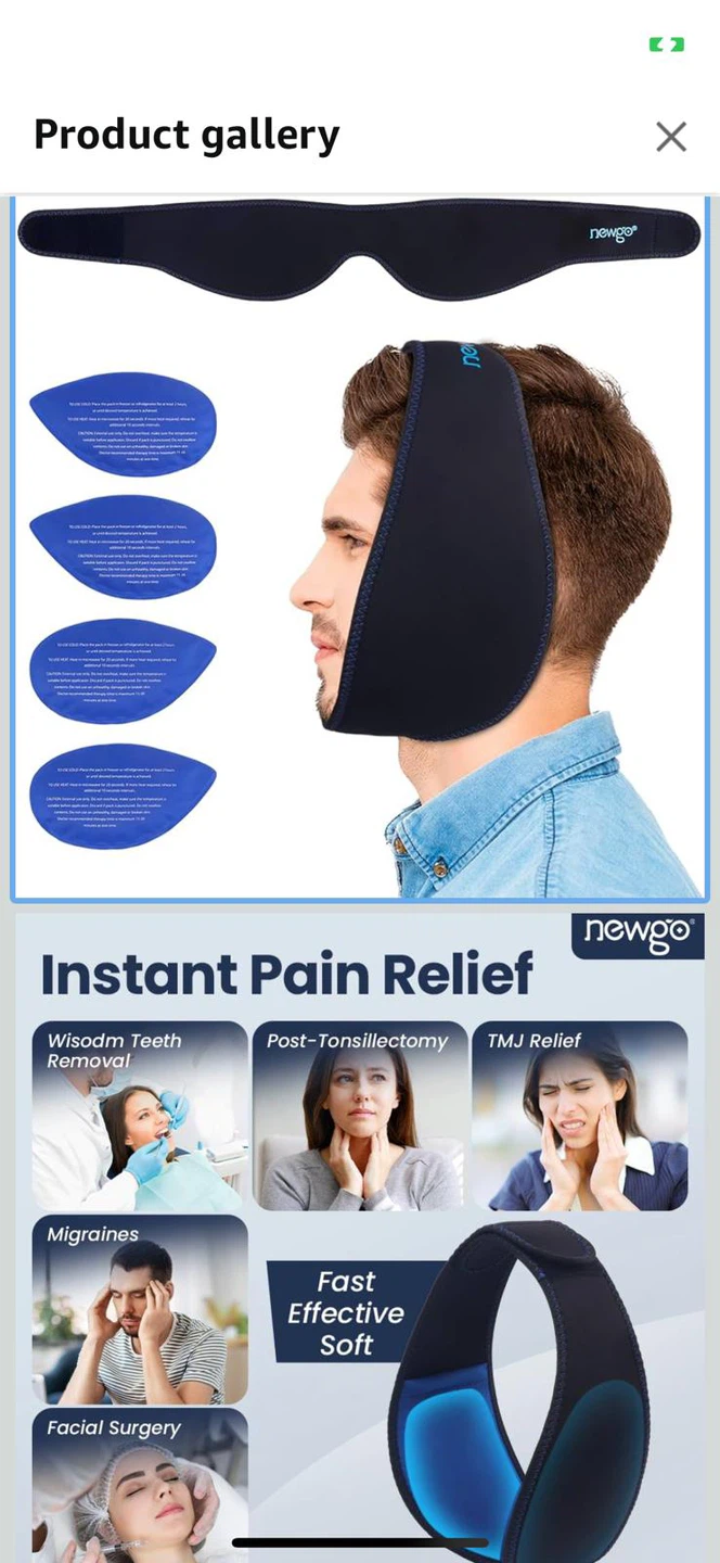 New-Newgo Hot/Cold Therapy Wrap with 4 Inserts - photo 4