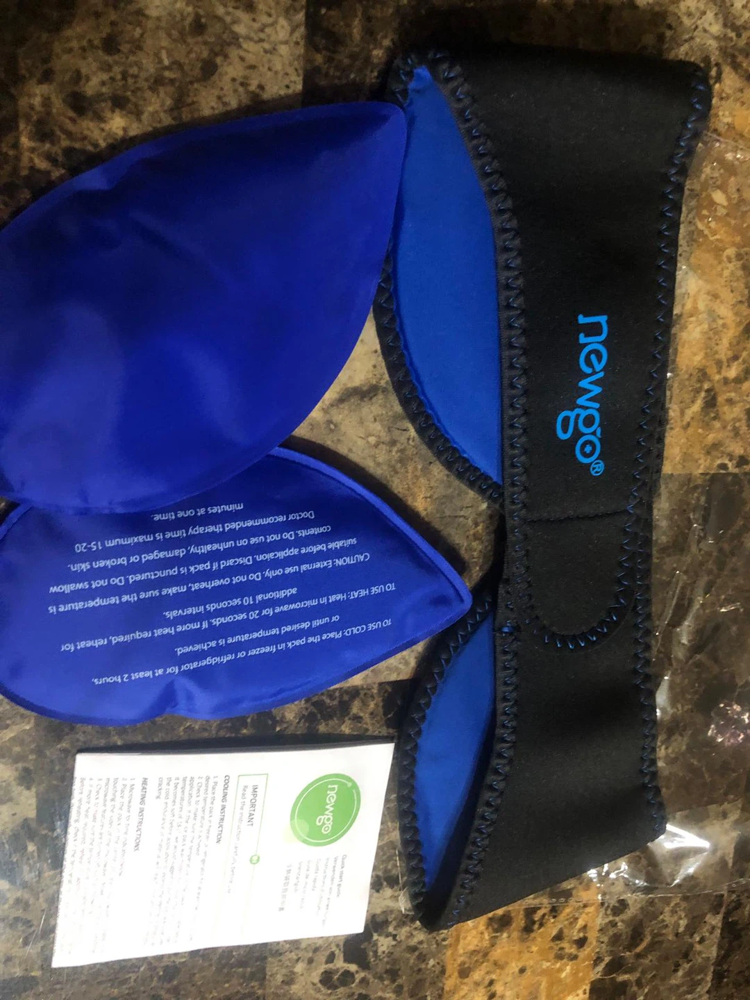 New-Newgo Hot/Cold Therapy Wrap with 4 Inserts