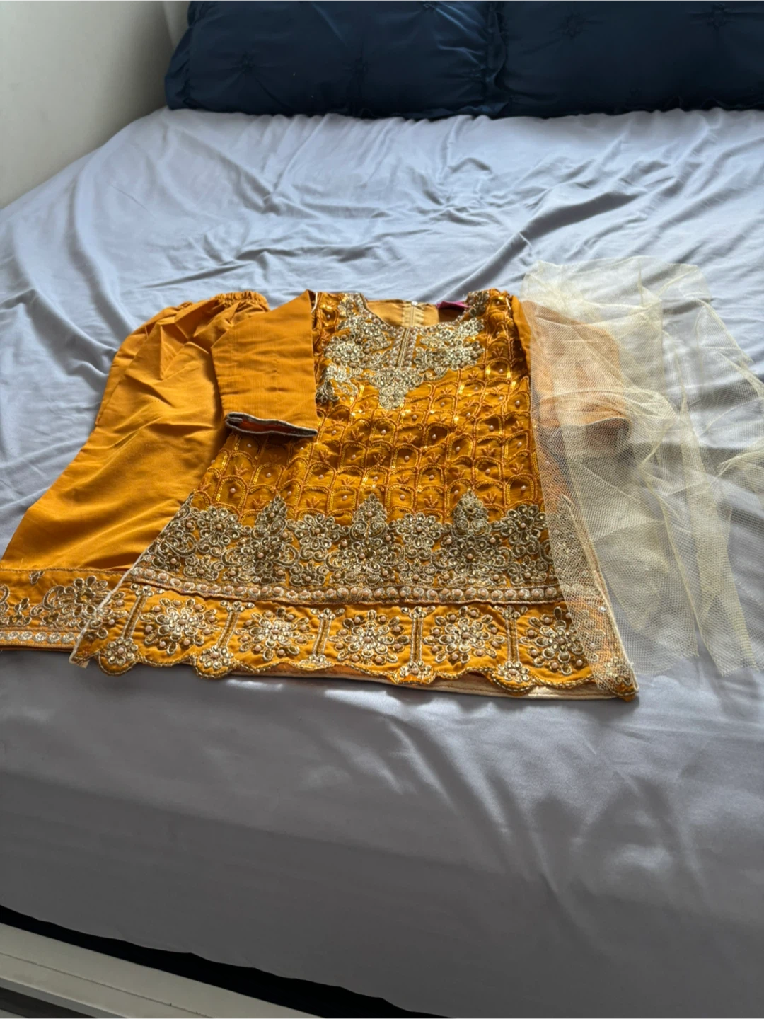 Kid’s Embellished Kurti and Pants Set