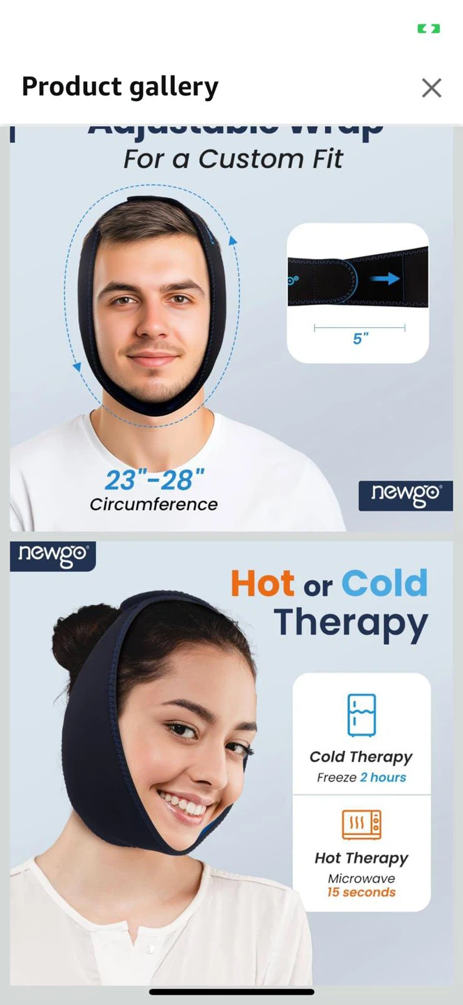 New-Newgo Hot/Cold Therapy Wrap with 4 Inserts - photo 5