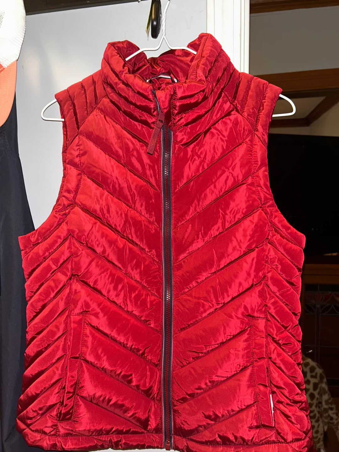 Tommy Hilfiger Red Puffer Vest - Size S