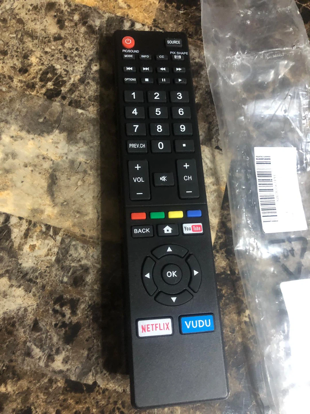 Universal TV Remote Control with Netflix & Vudu Buttons - photo 3