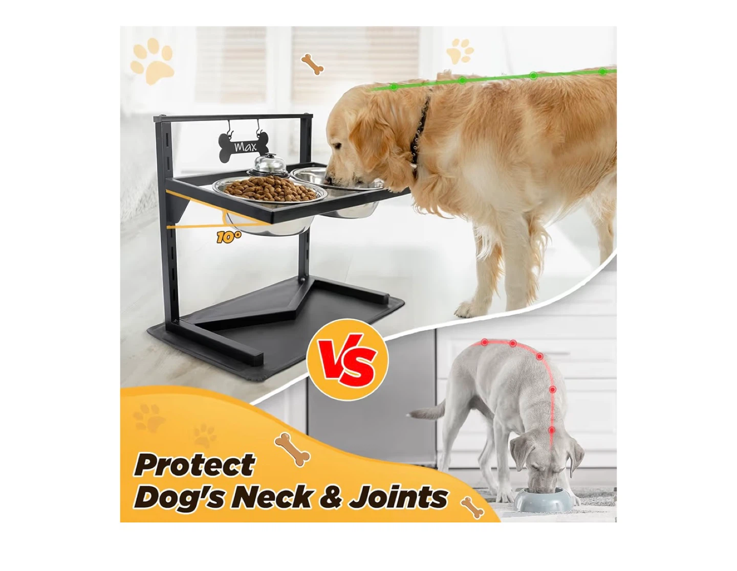 Height Adjustable Elevated Dog Bowls - photo 2