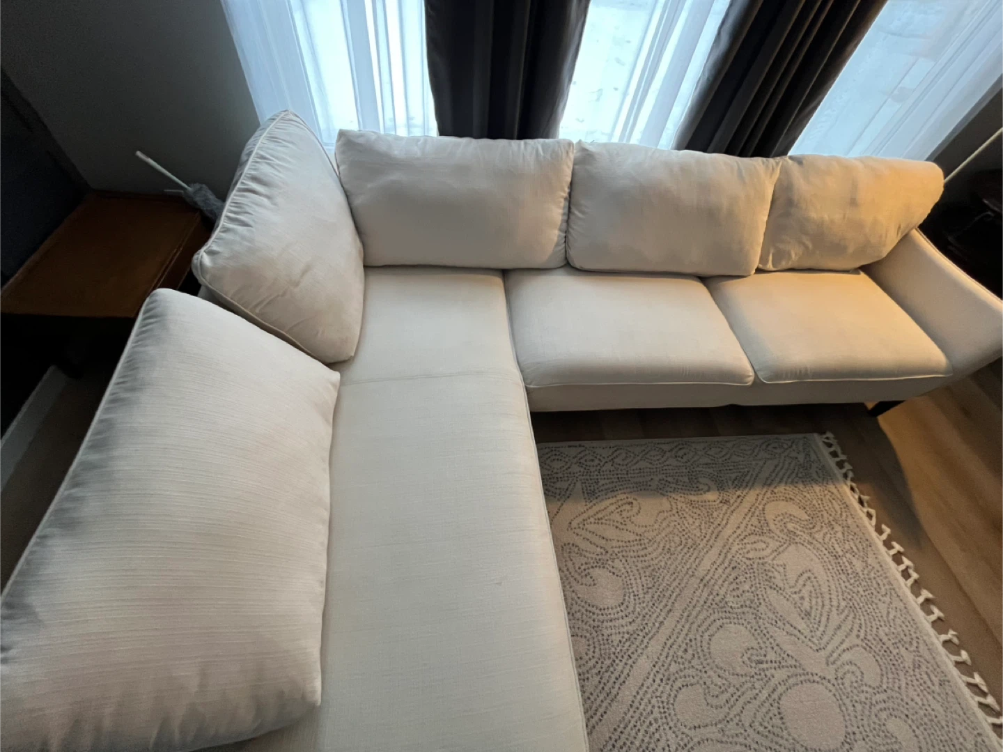 Cindy crawford beige large sofa - photo 3