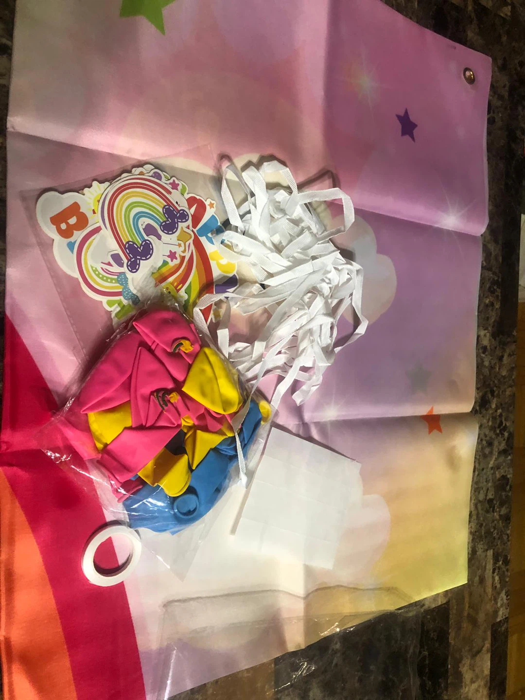 New-Rainbow Birthday Backdrop & Balloon Kit - photo 4