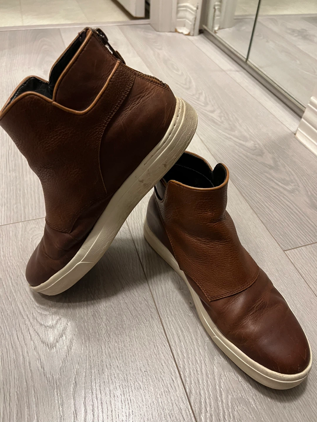 Timberland Women's Brown Leather Ankle Boots Size 7.5W