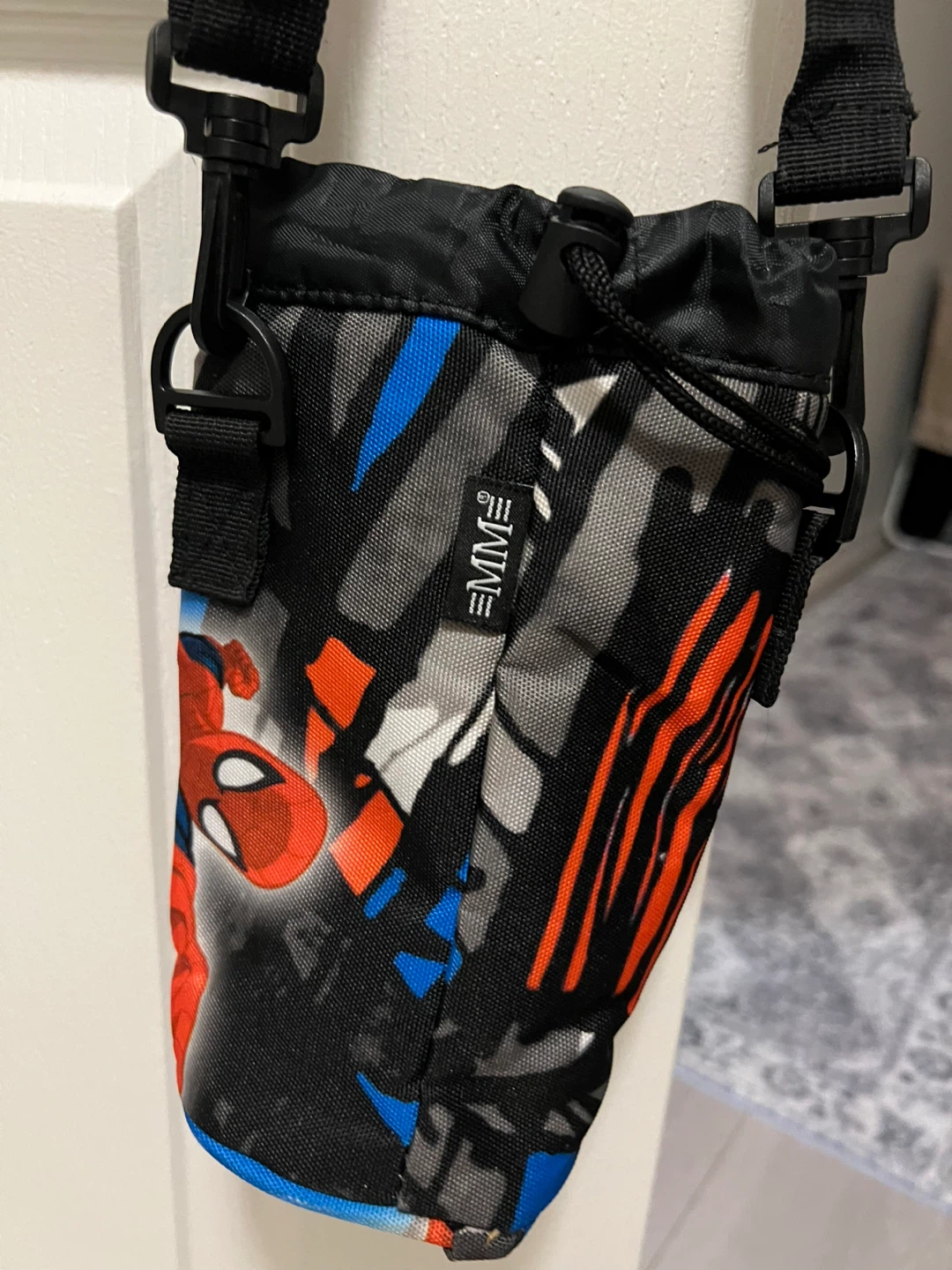 Spiderman Drawstring Pouch water bottle Bag - photo 3