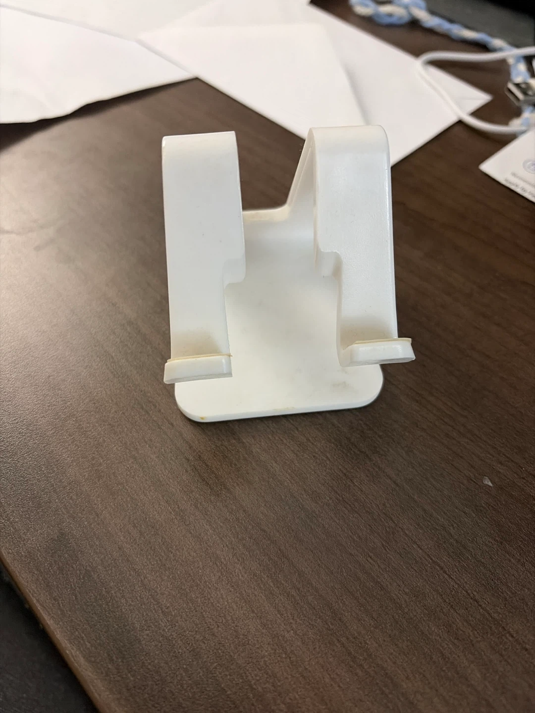 White Plastic Phone Stand