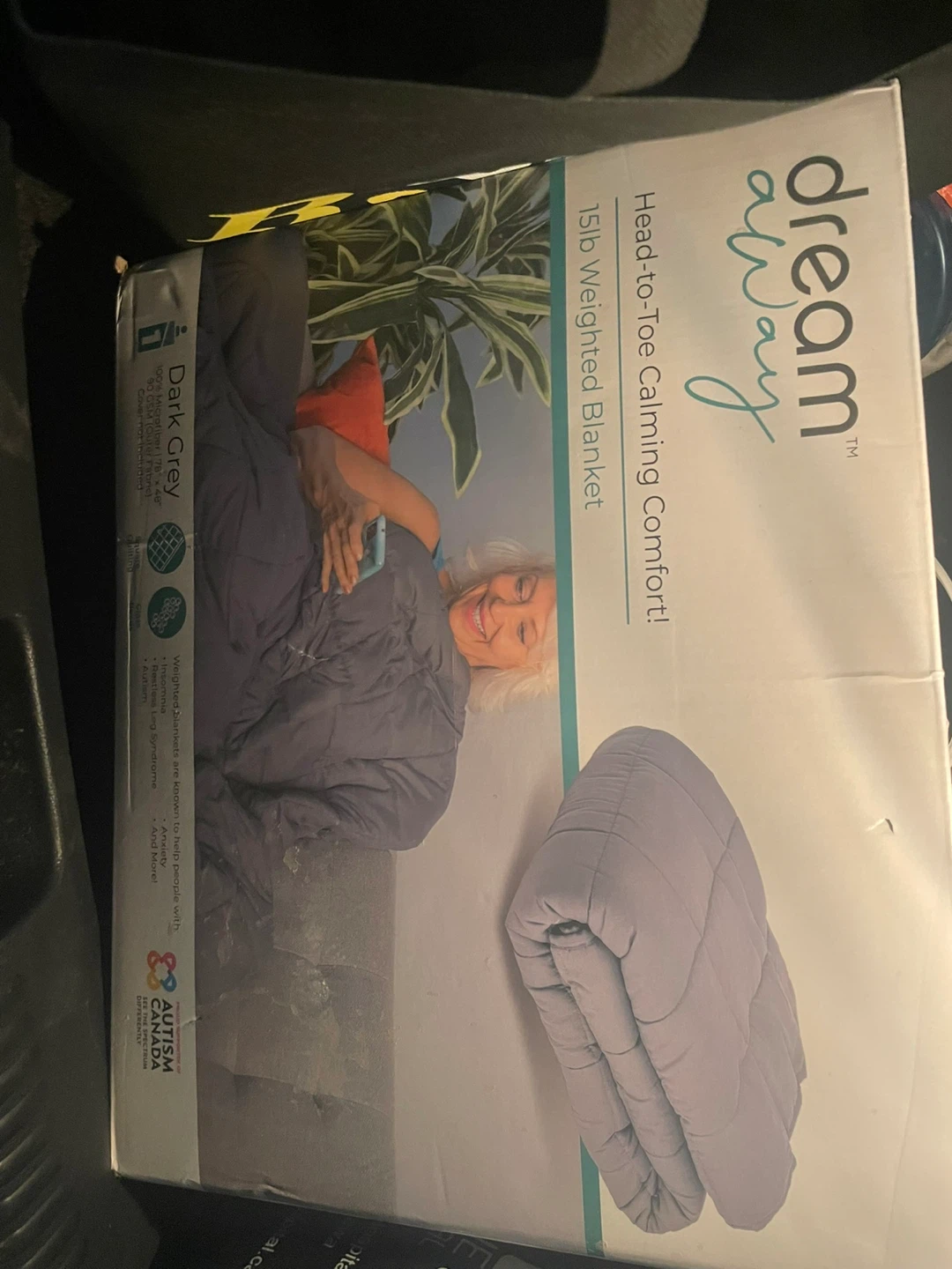 Dream Away 15lb Weighted Blanket - Dark Grey