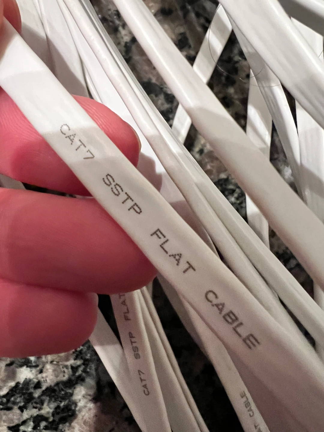 CAT7 SSTP Flat Ethernet Cable - 50 feet - photo 2