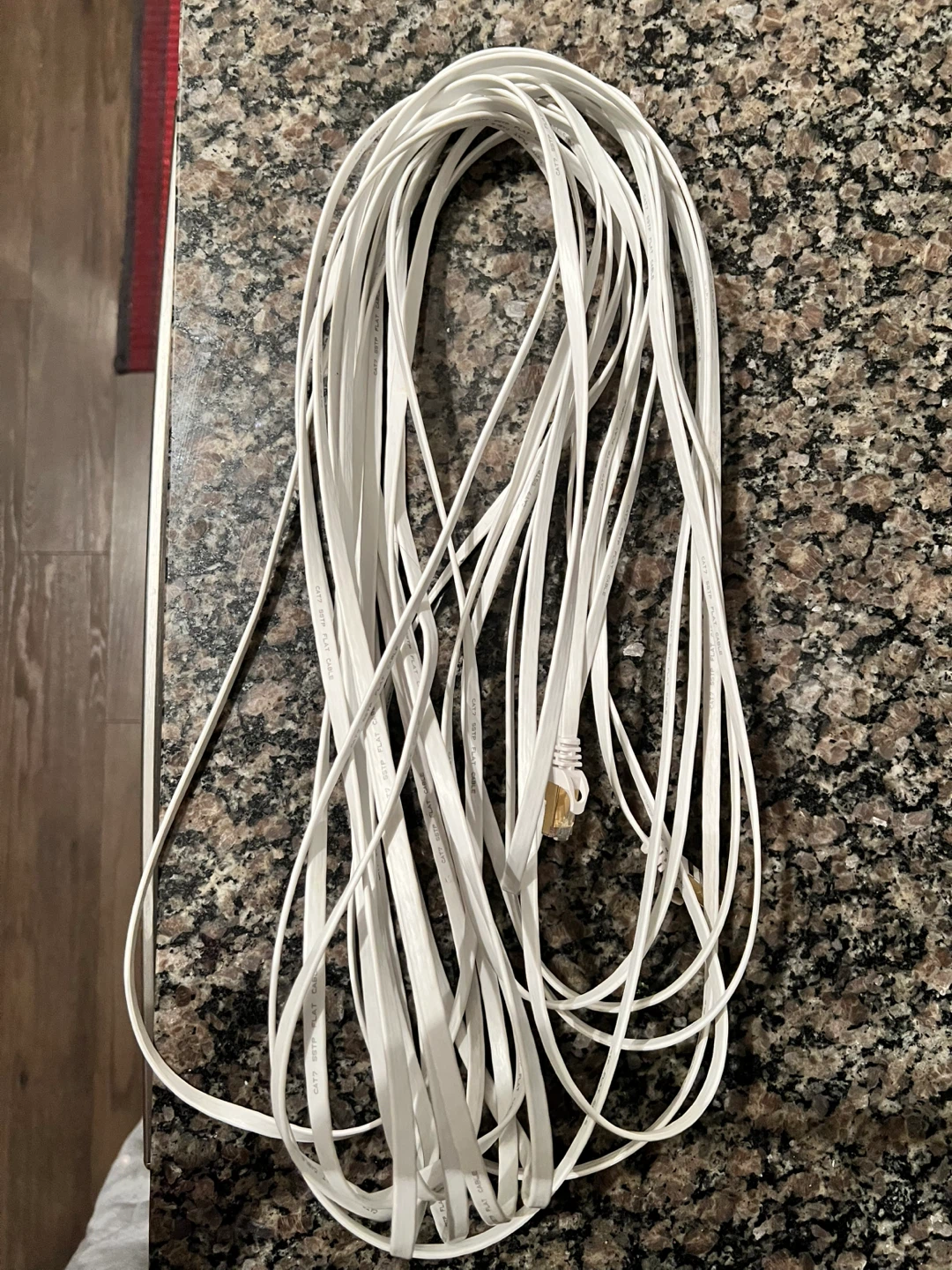 CAT7 SSTP Flat Ethernet Cable - 50 feet