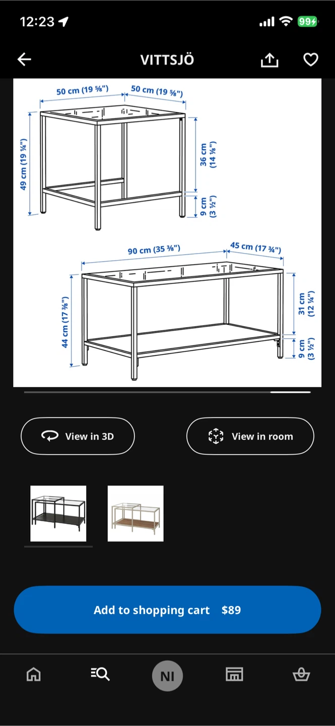 IKEA VITTSJÖ Coffee Table - photo 3