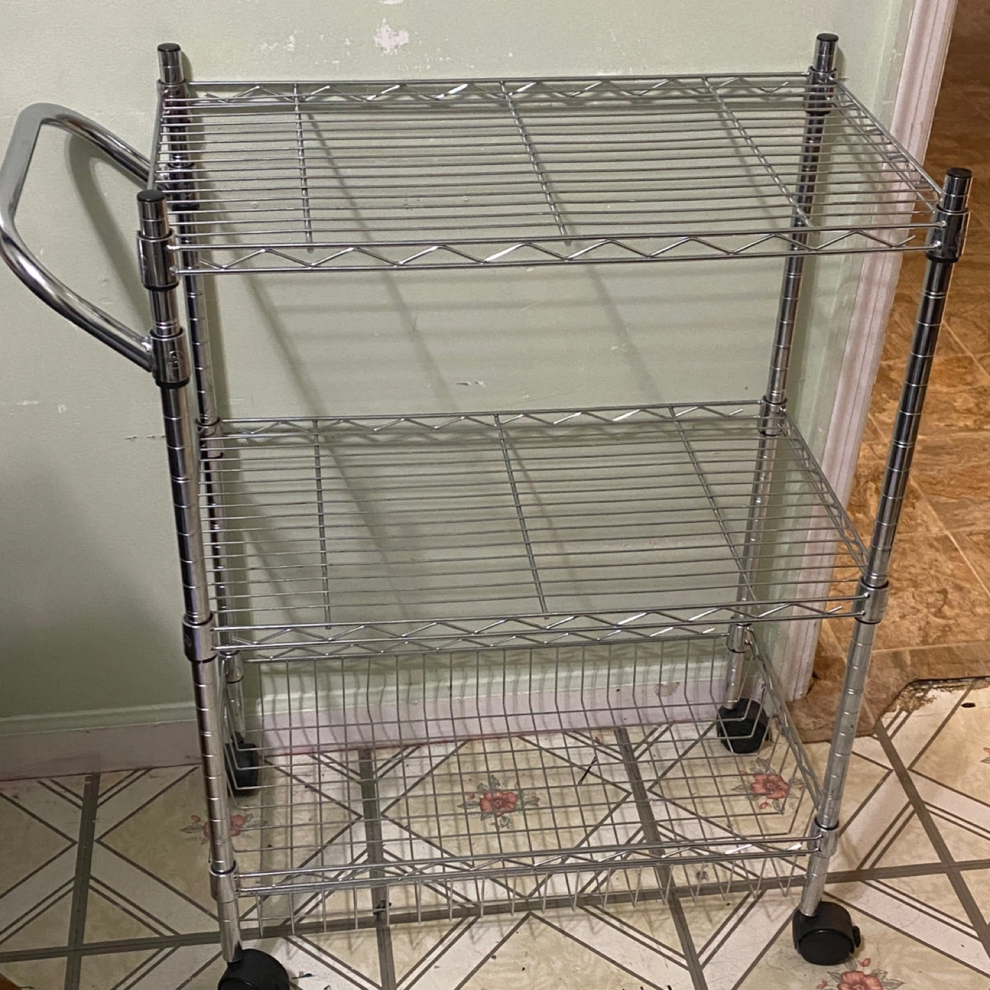 3-Tier Wire Shelving Cart - MOVING SALE