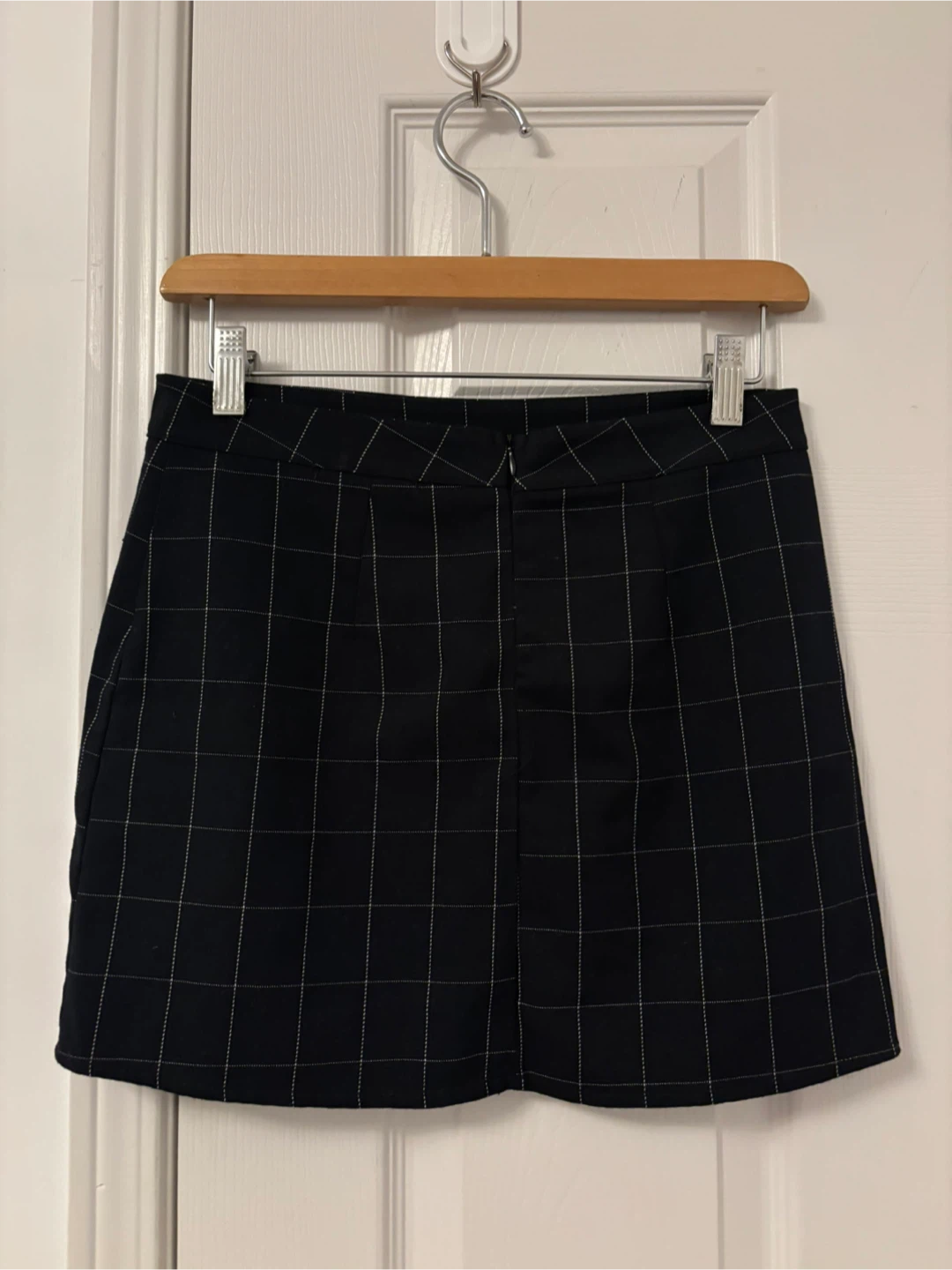 Brandy Melville Black Plaid Mini Skirt One Size - photo 2