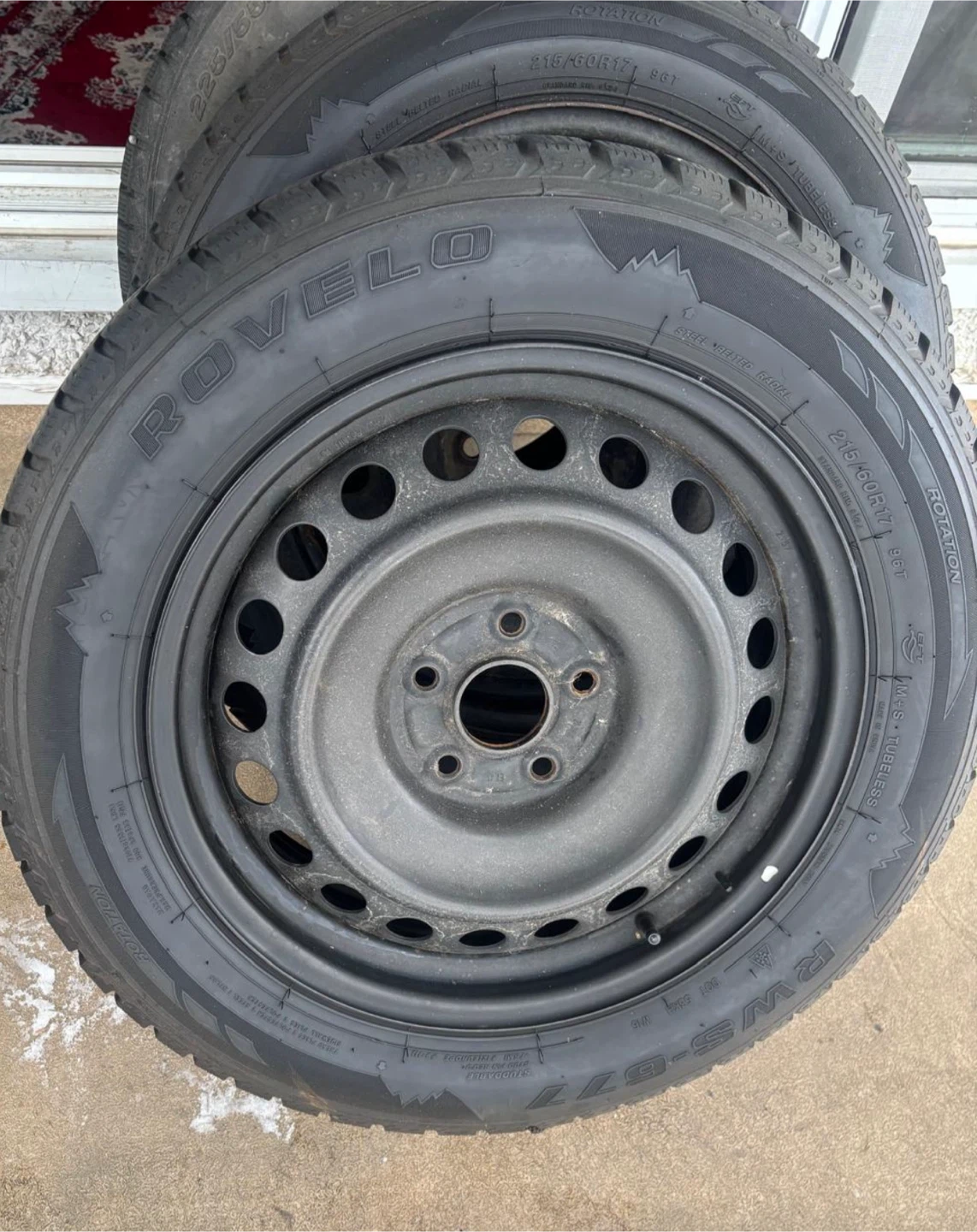 ROVELO 215/60R17 Winter Tires on Rims (Set of 4) - photo 2