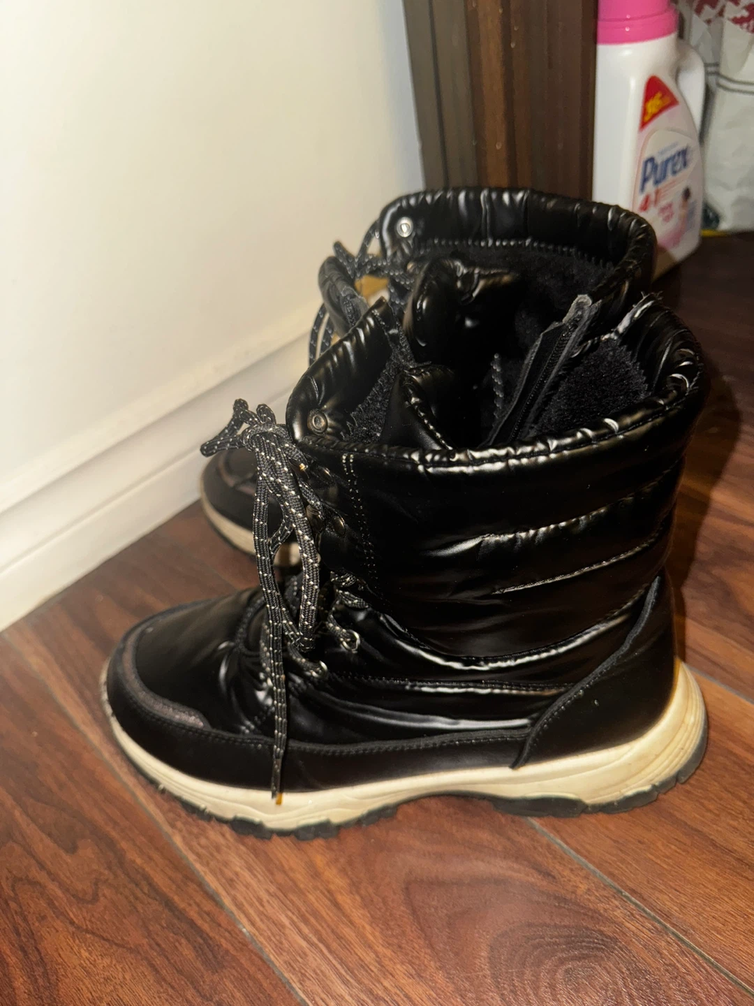 Black Puffer Winter Boots - photo 2
