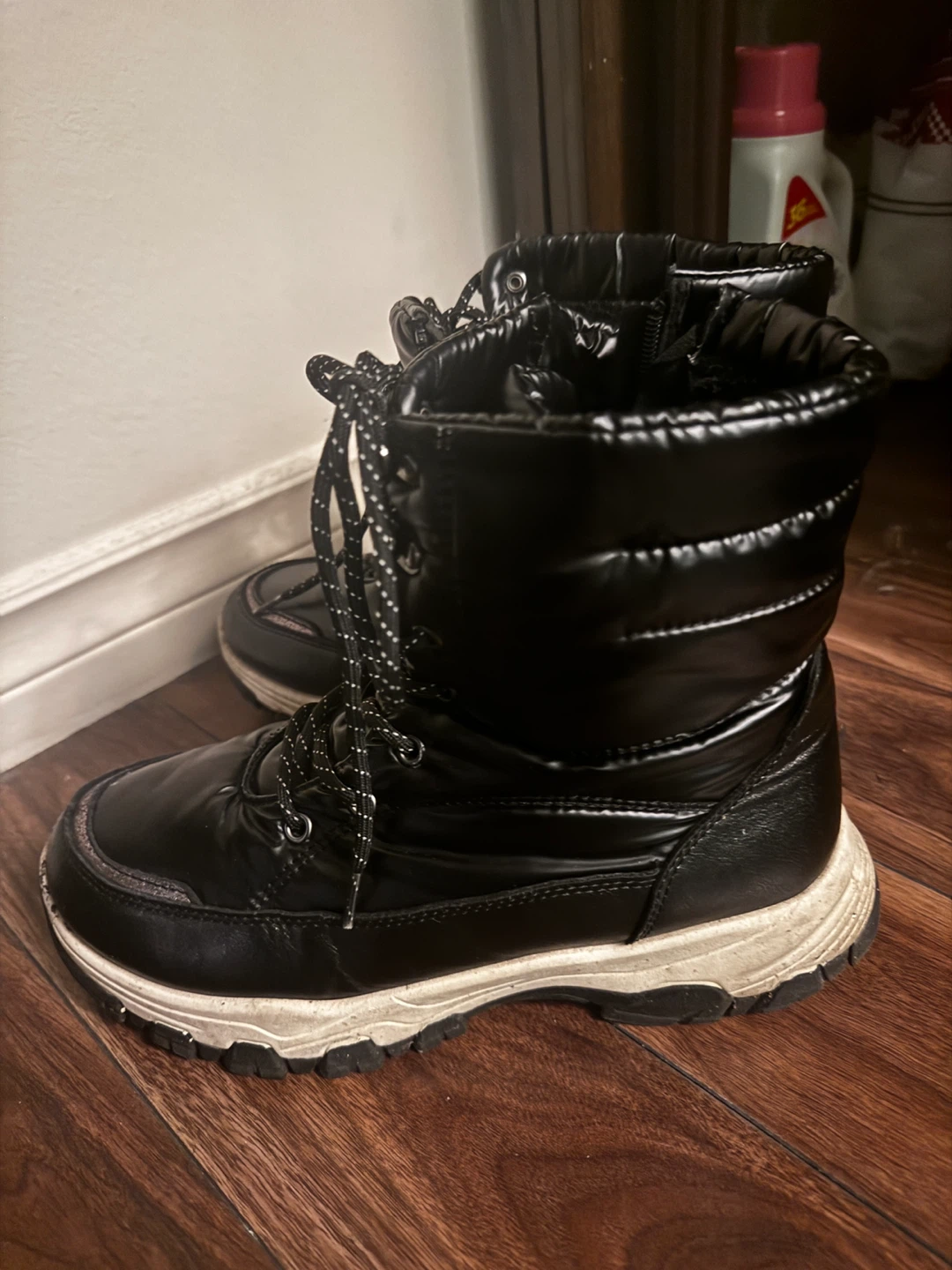 Black Puffer Winter Boots - photo 4
