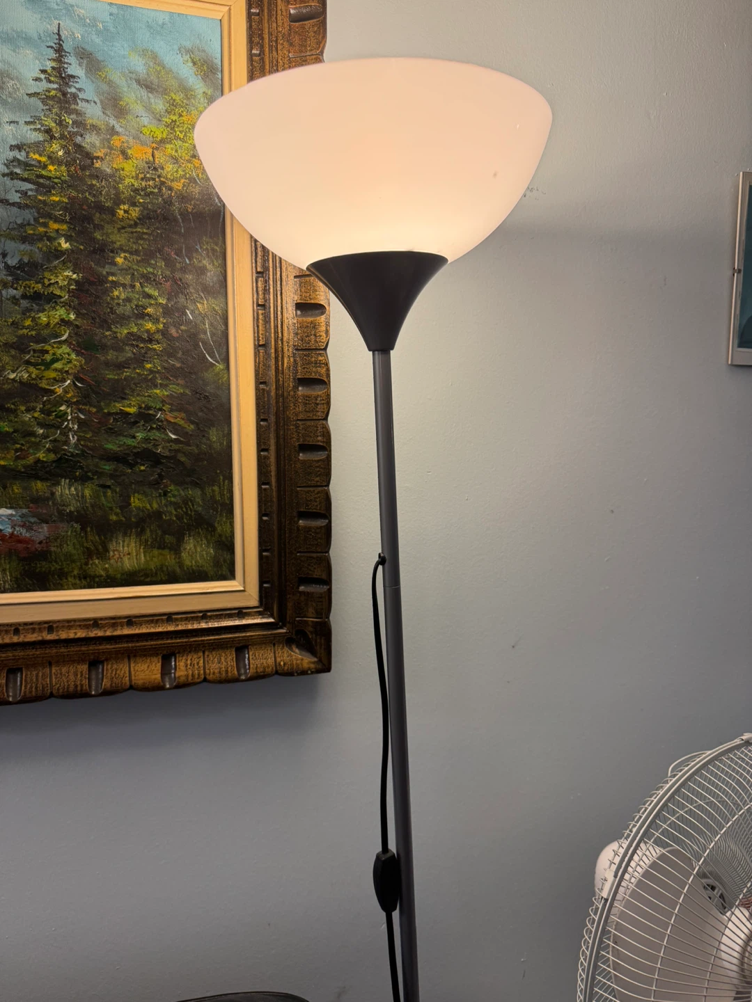 Pair of Floor Lamp (Black) & One Single Lamp (Silver) - photo 4