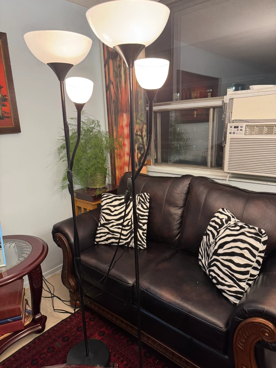 Pair of Floor Lamp (Black) & One Single Lamp (Silver) - photo 3