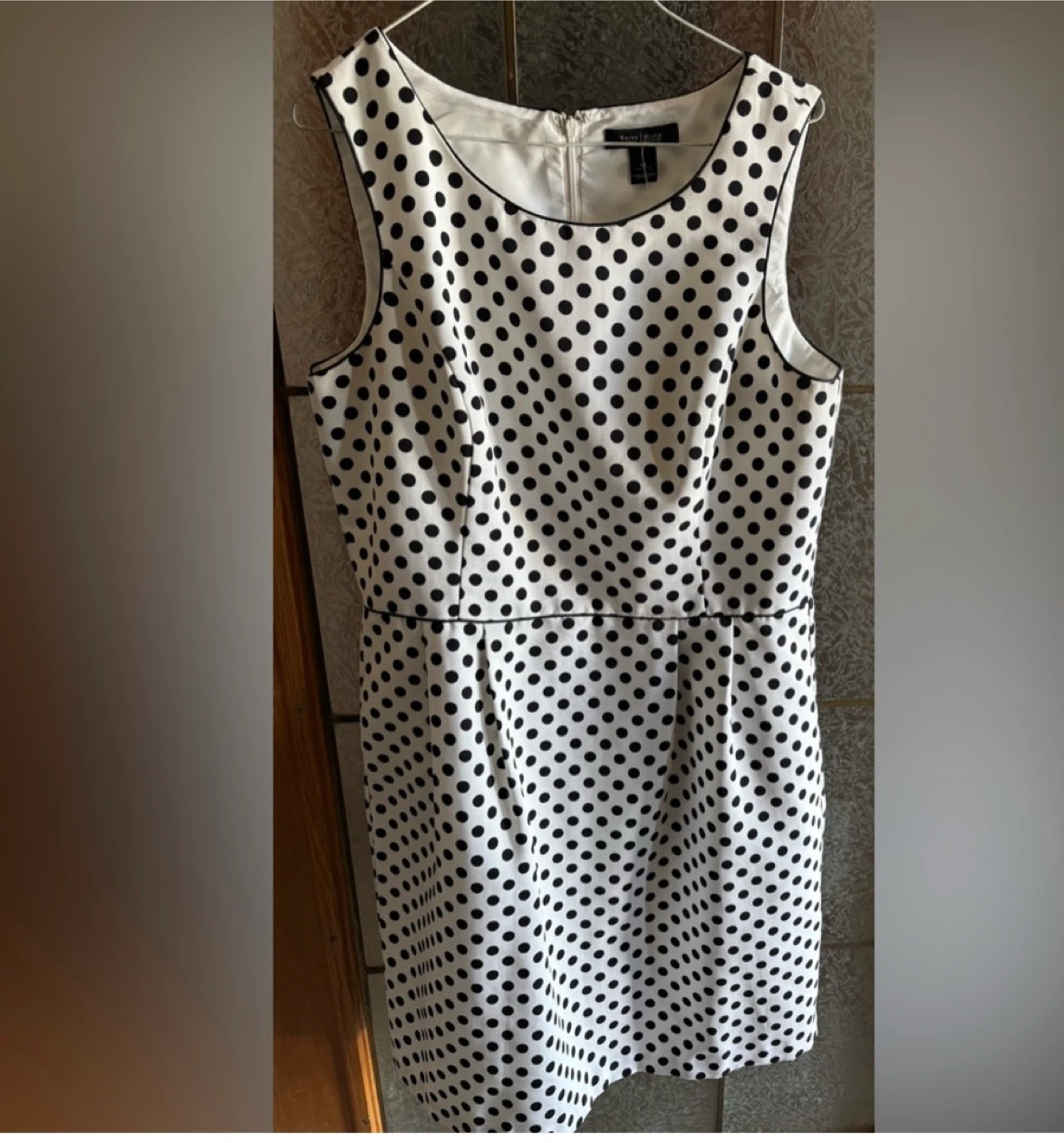 WHITE HOUSE BLACK MARKET POLKA DOT SHEATH DRESS - photo 2