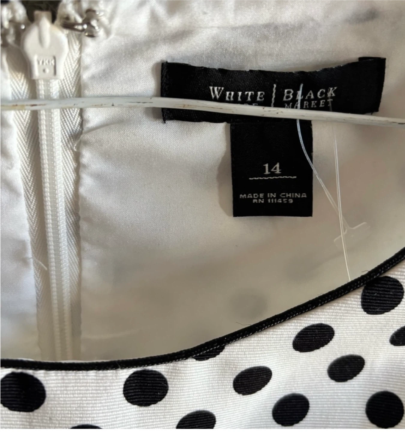 WHITE HOUSE BLACK MARKET POLKA DOT SHEATH DRESS - photo 4