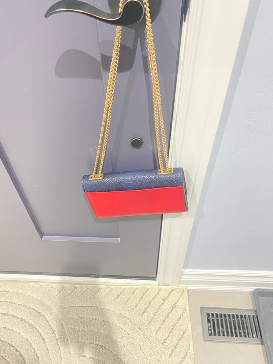 ALDO Blue Floral Chain Bag - photo 2