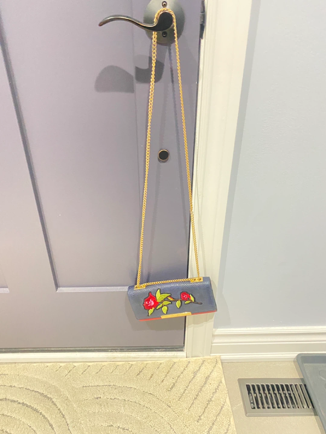 ALDO Blue Floral Chain Bag - photo 4