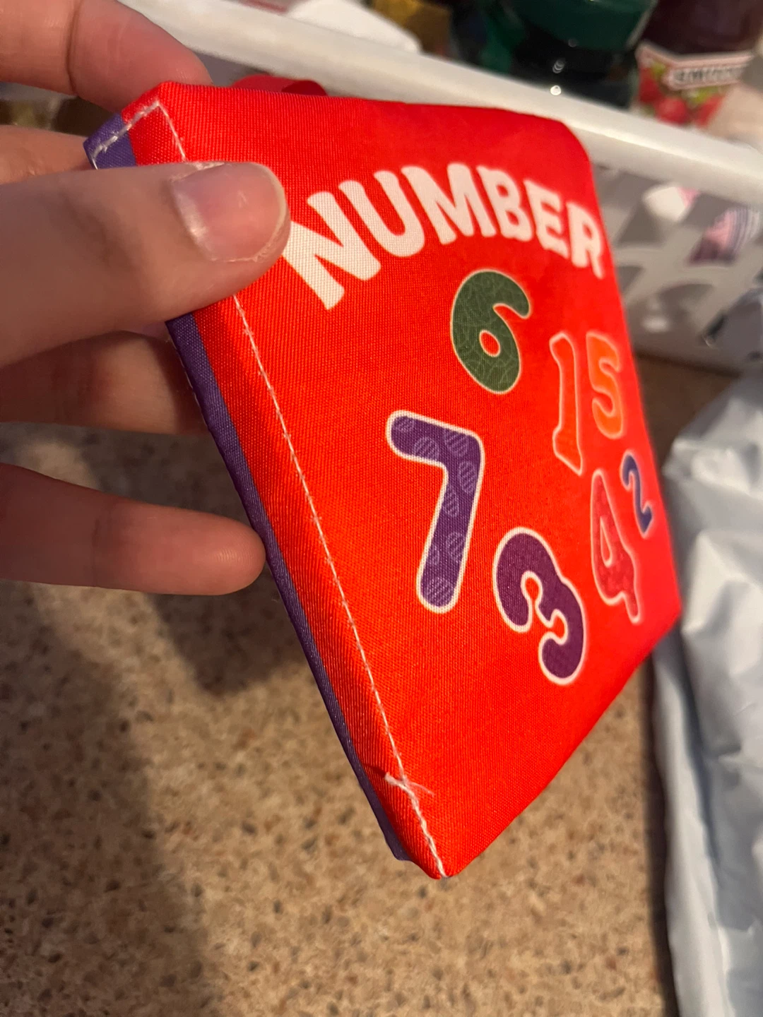 Soft Fabric Numbers Book