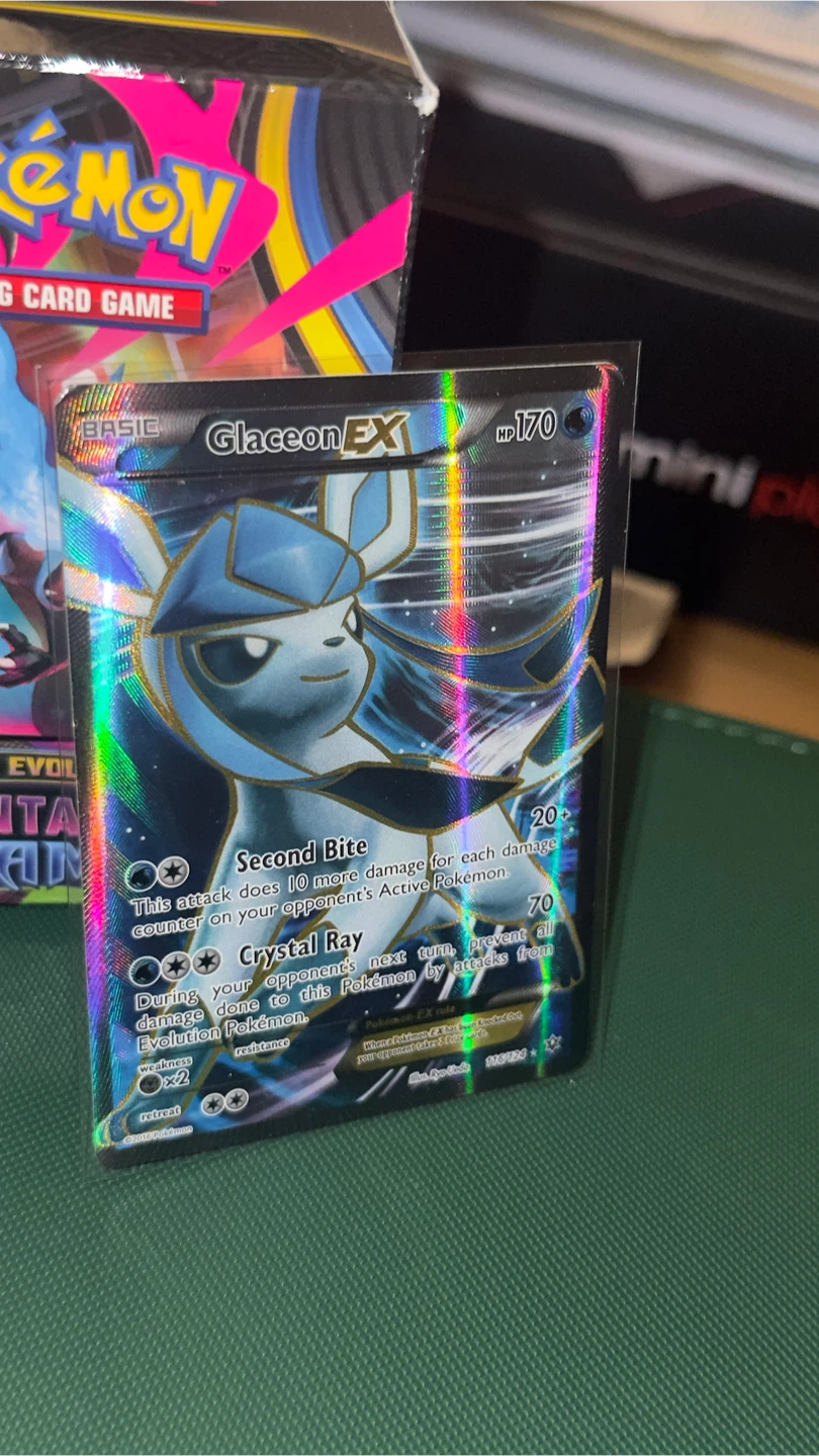 Pokemon Glaceon EX Trading Card