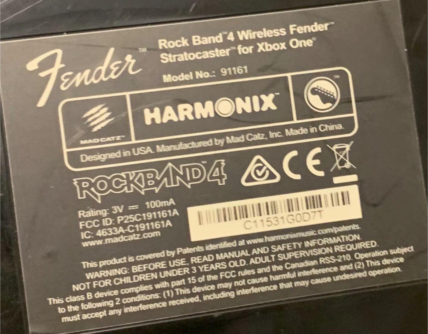 Rock Band 4 Wireless Fender Stratocaster Controller for Xbox One - photo 5