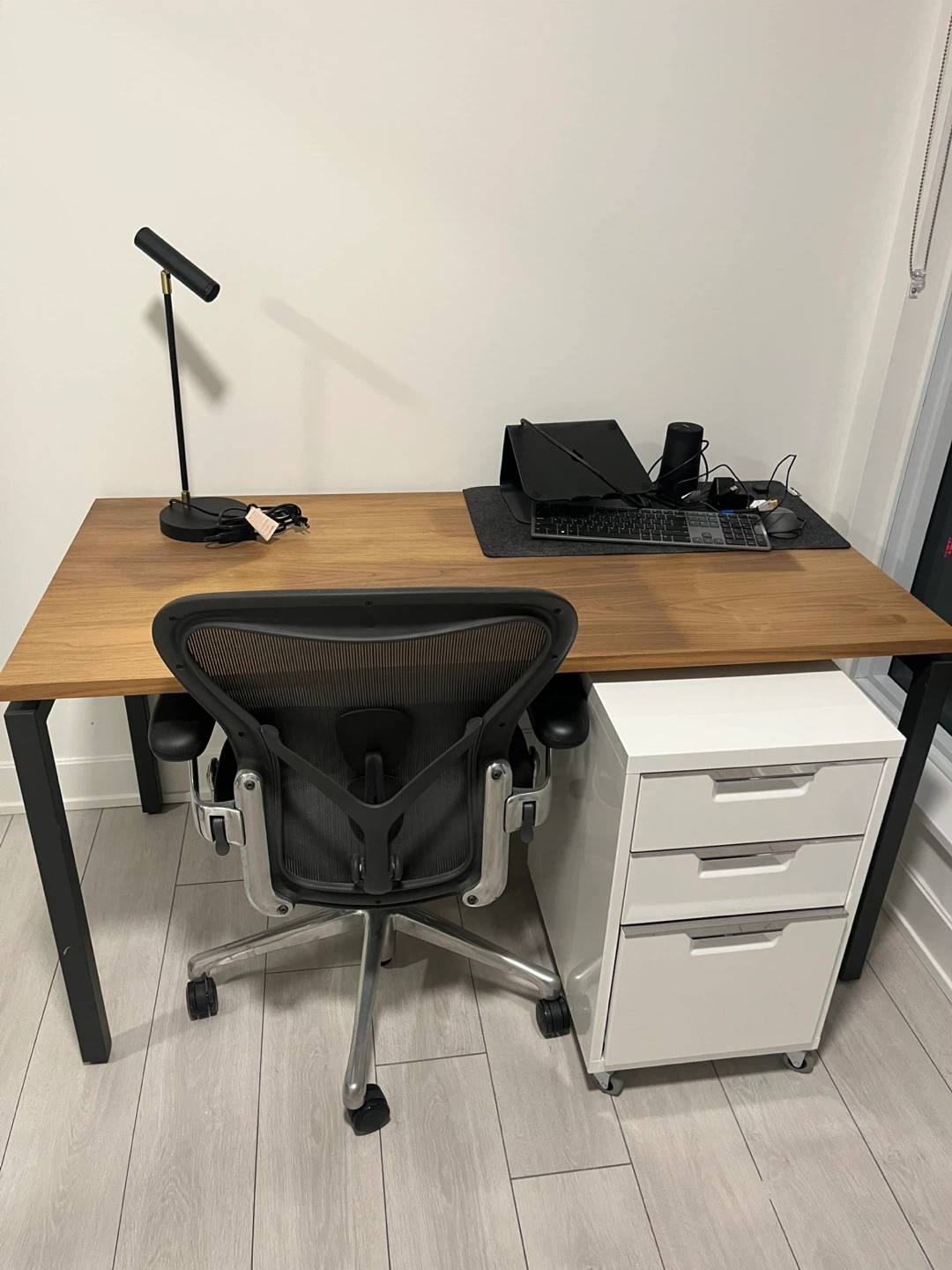 CB2 White 3-Drawer Filing Cabinet - photo 3