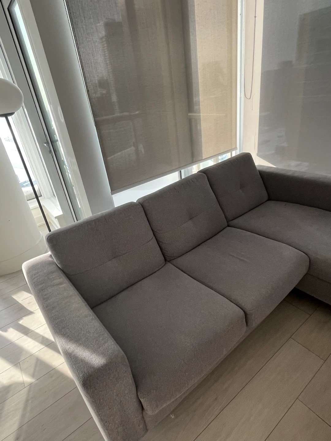 EQ3 Grey Sectional Sofa - photo 3