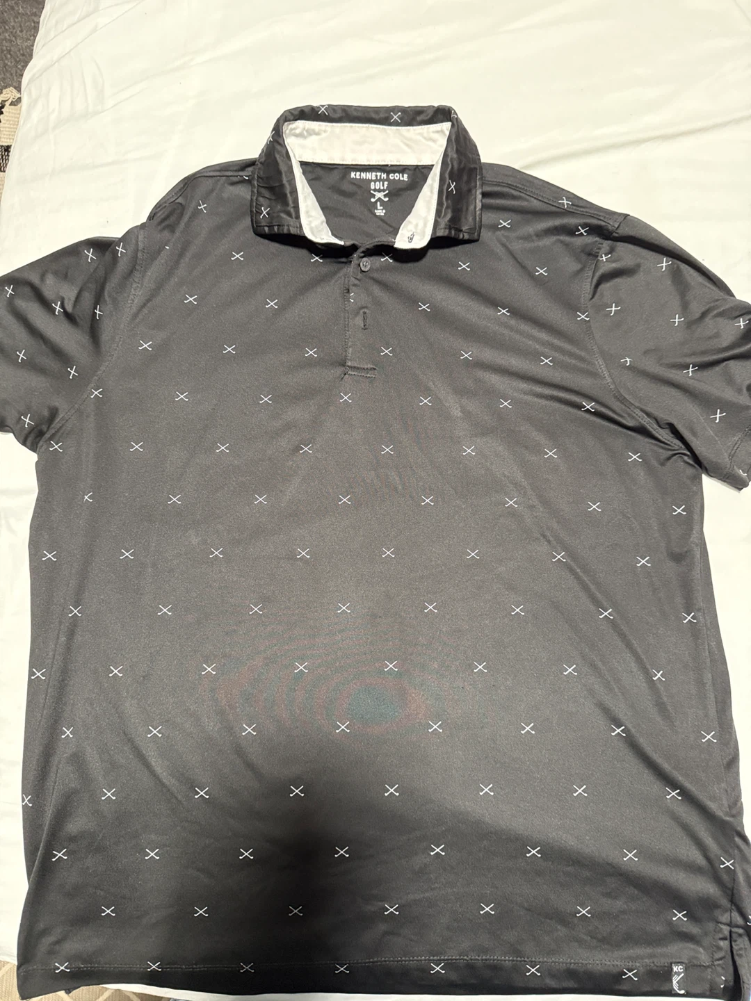 Kenneth Cole Golf Polo Shirt Size L
