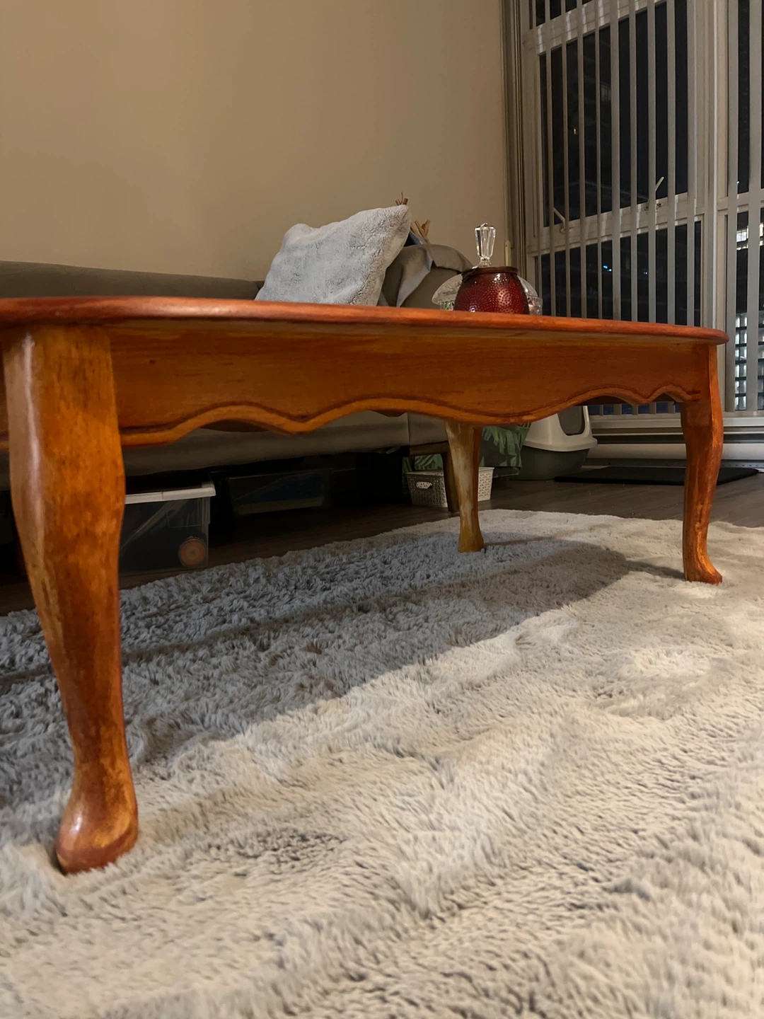 Wooden Oval Coffee Table - photo 3