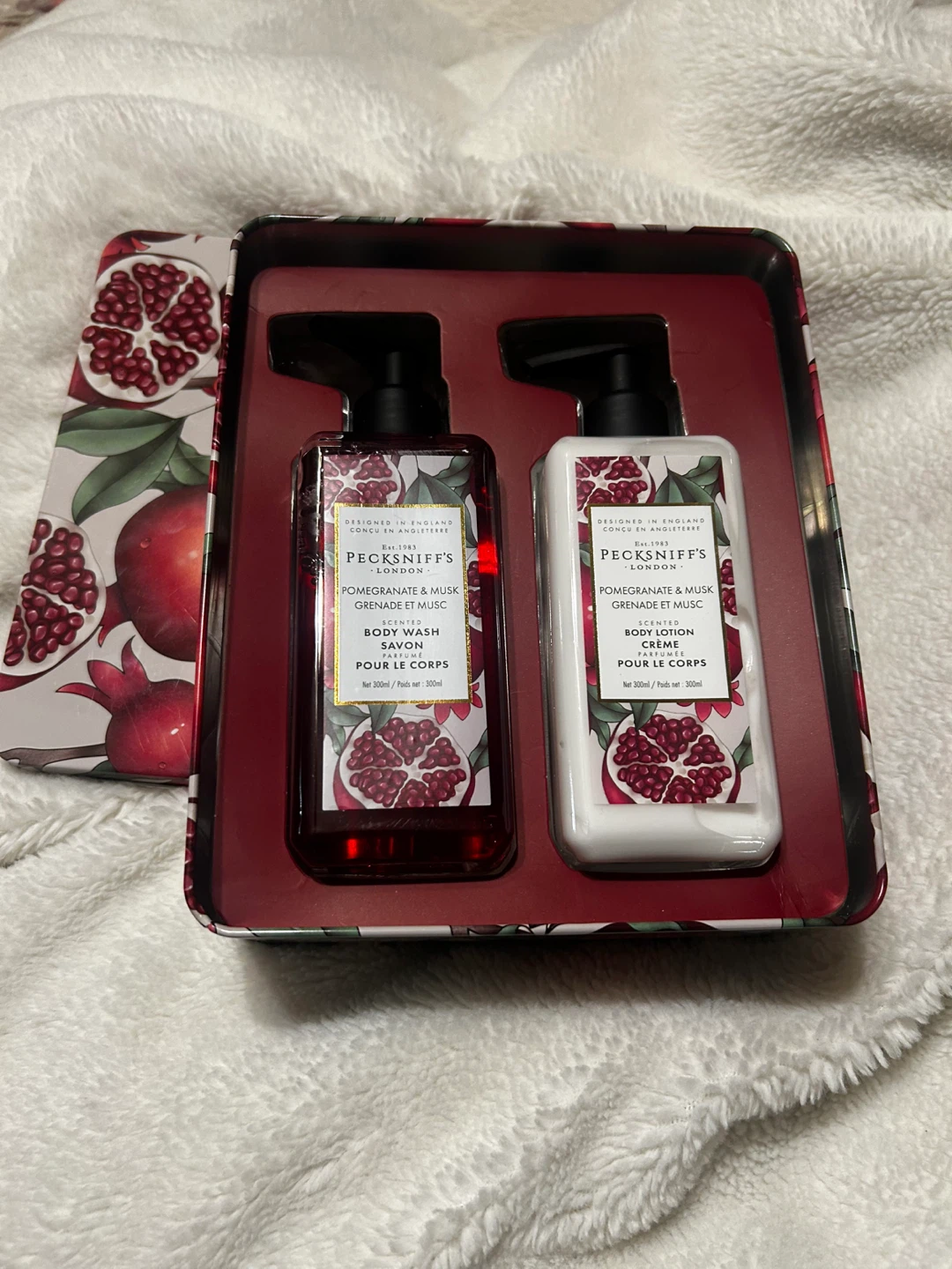 Pecksniff's Pomegranate & Musk Body Wash & Lotion Gift Set