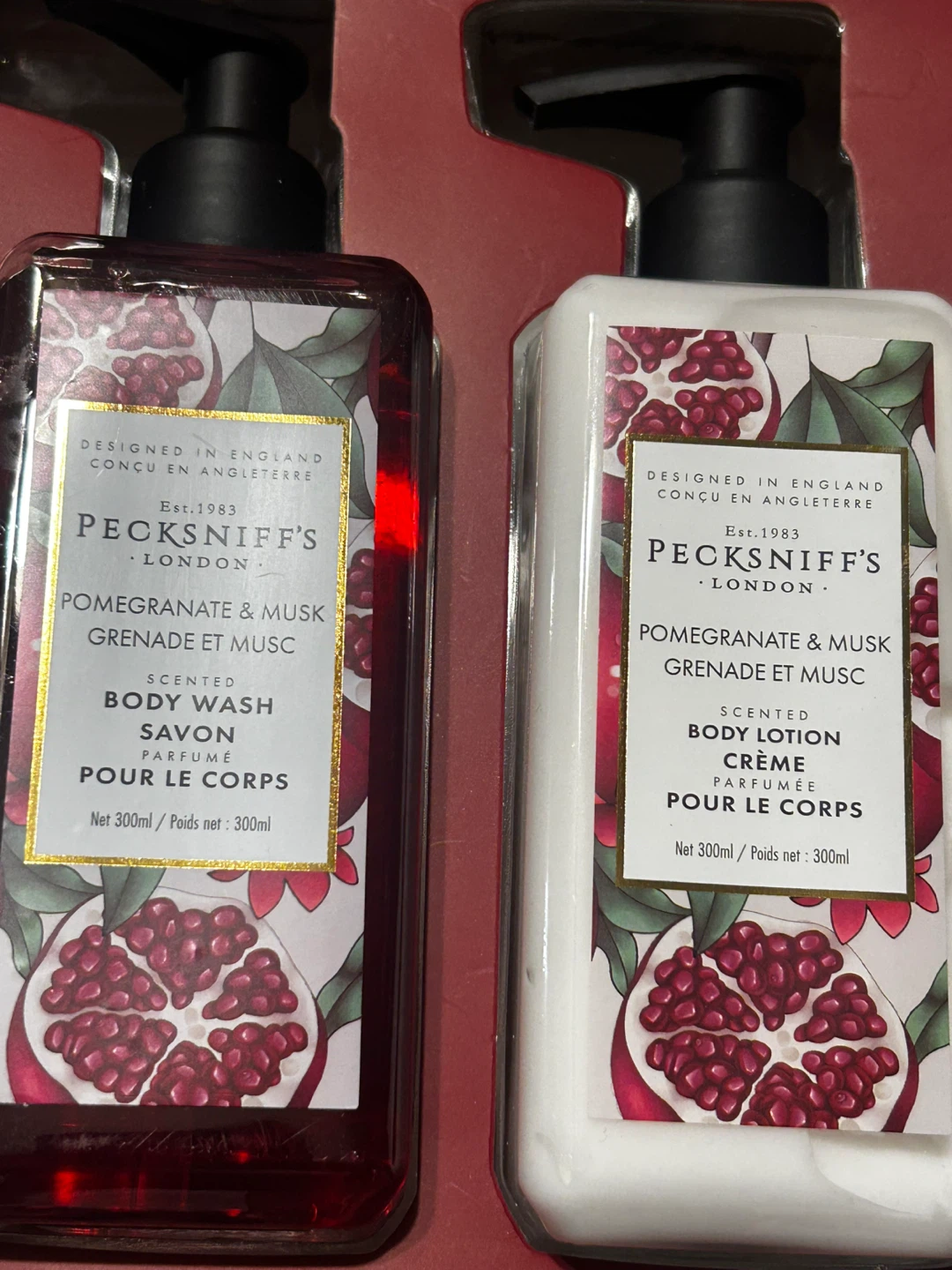 Pecksniff's Pomegranate & Musk Body Wash & Lotion Gift Set - photo 2