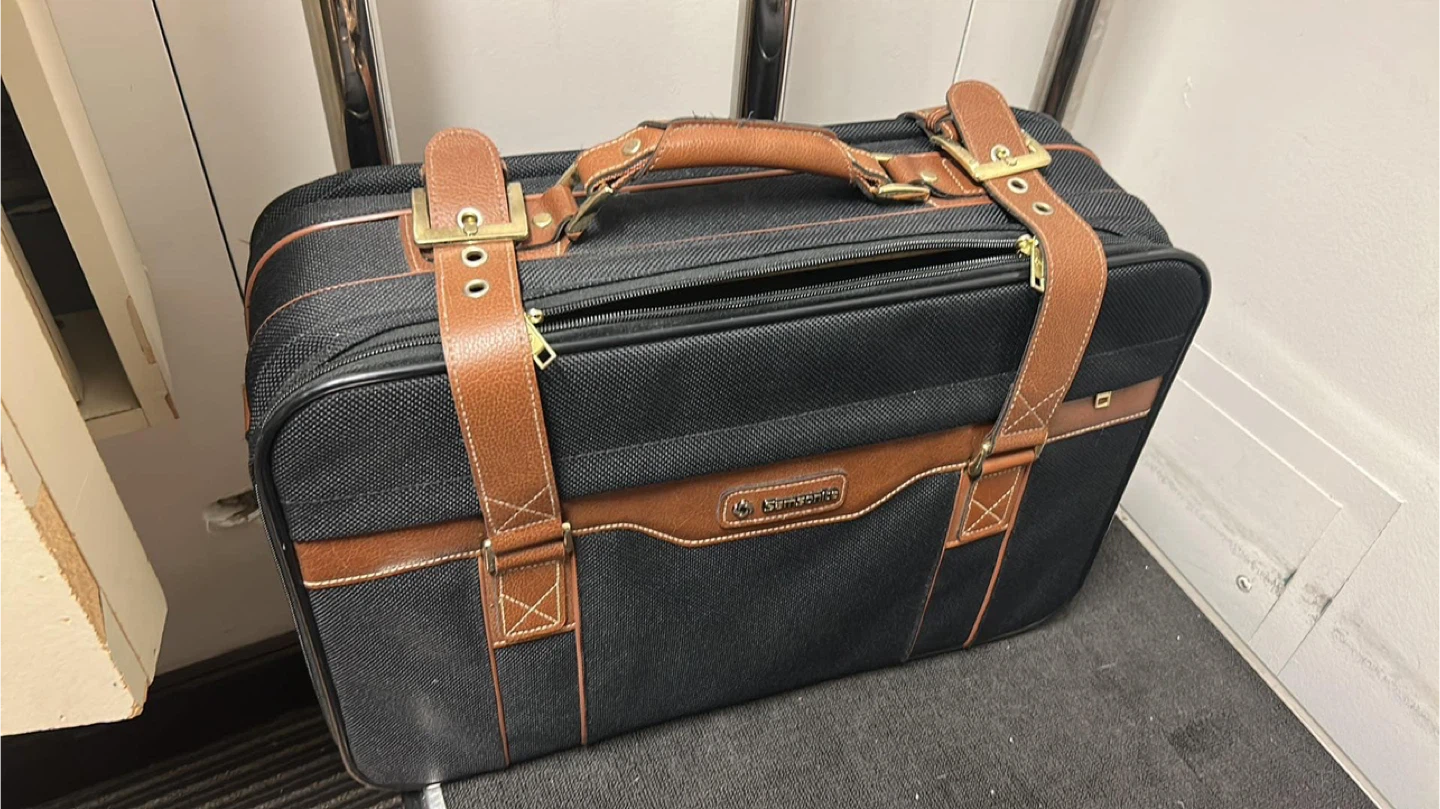 Samsonite Black & Brown Travel Duffel Bag