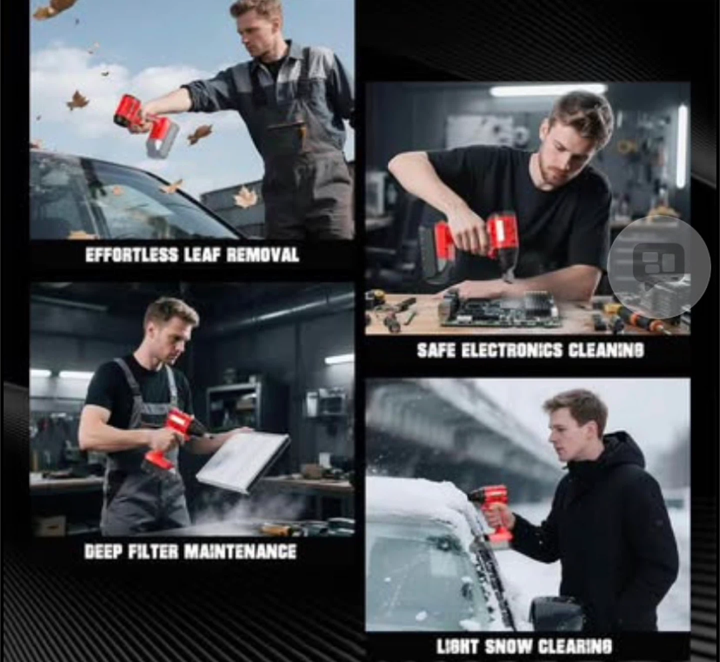Cordless High Speed Leaf Blower / Air Duster - photo 3