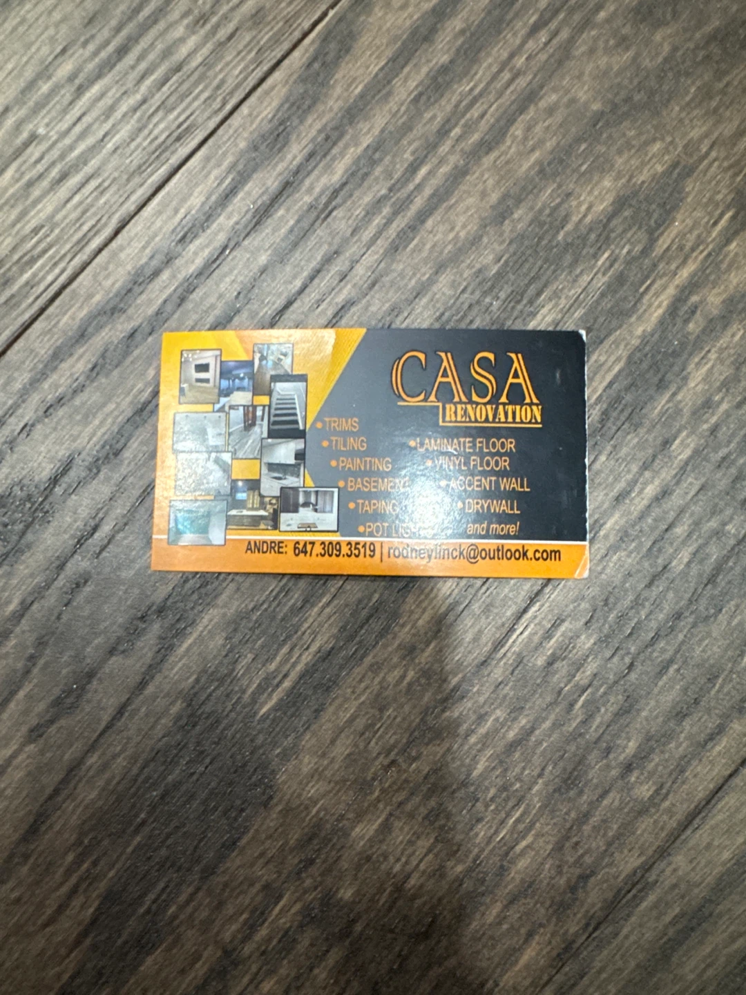 Casa Renovation Business Card