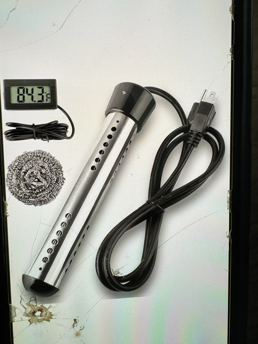 Immersion Heater with Digital Thermometer