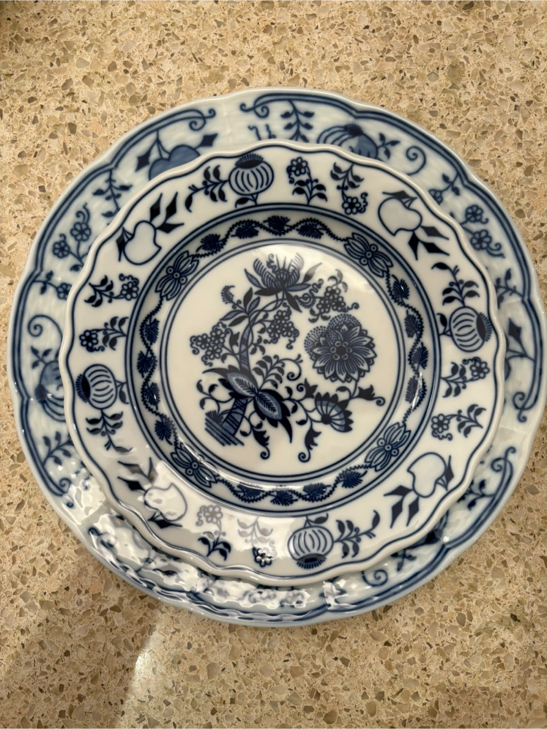 Blue Onion Pattern Ceramic Dinnerware Set - photo 4
