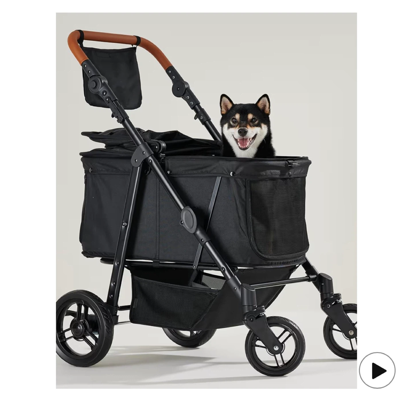 Zoosky Medium Folding Pet Stroller w/Canopy - photo 2