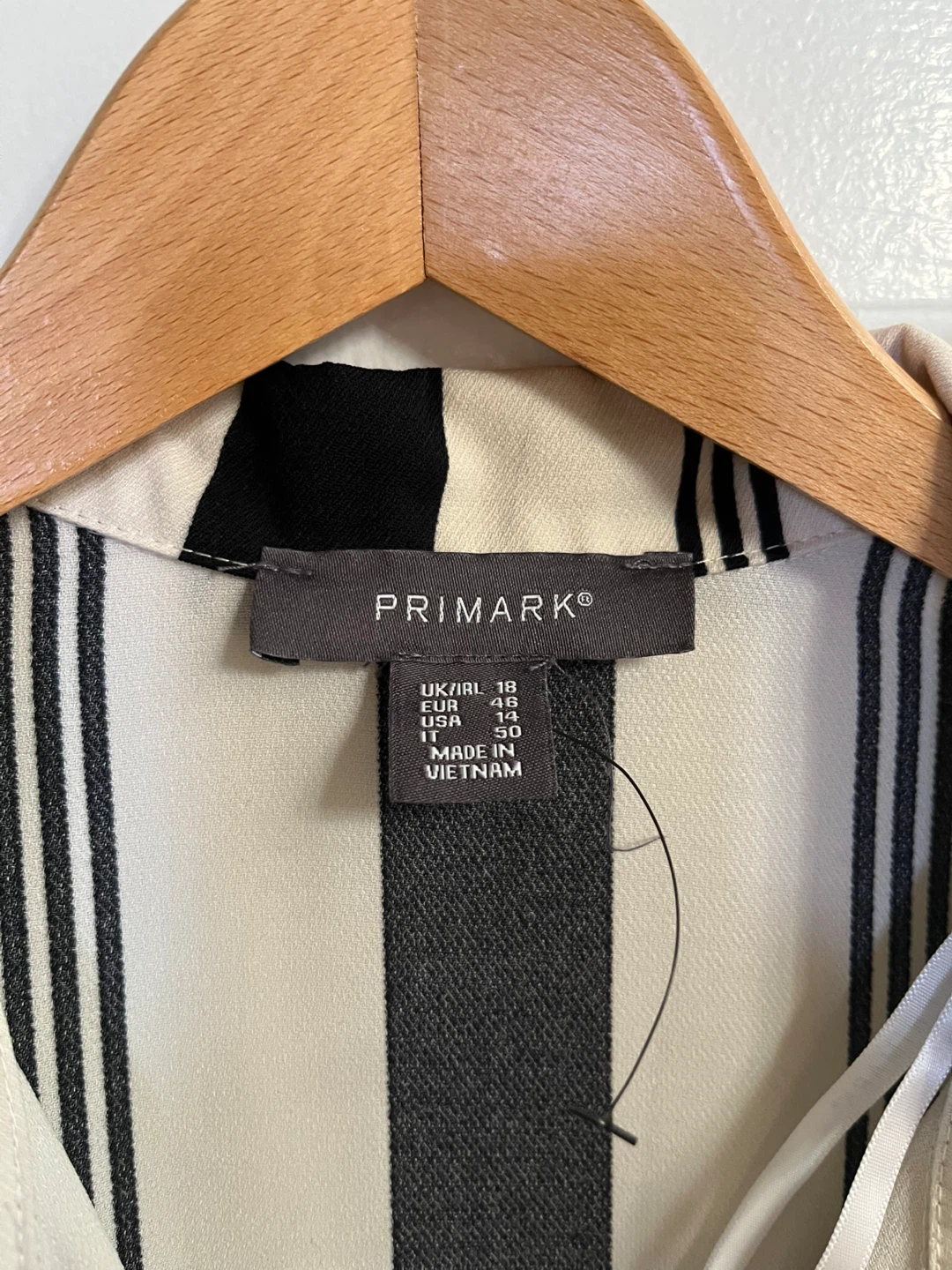 Primark Black & White New Striped Button-Up Dress - photo 2