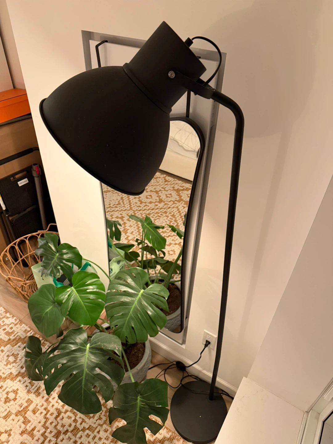 Modern Floor Lamp Tall Standing Light with Adjustable Shade