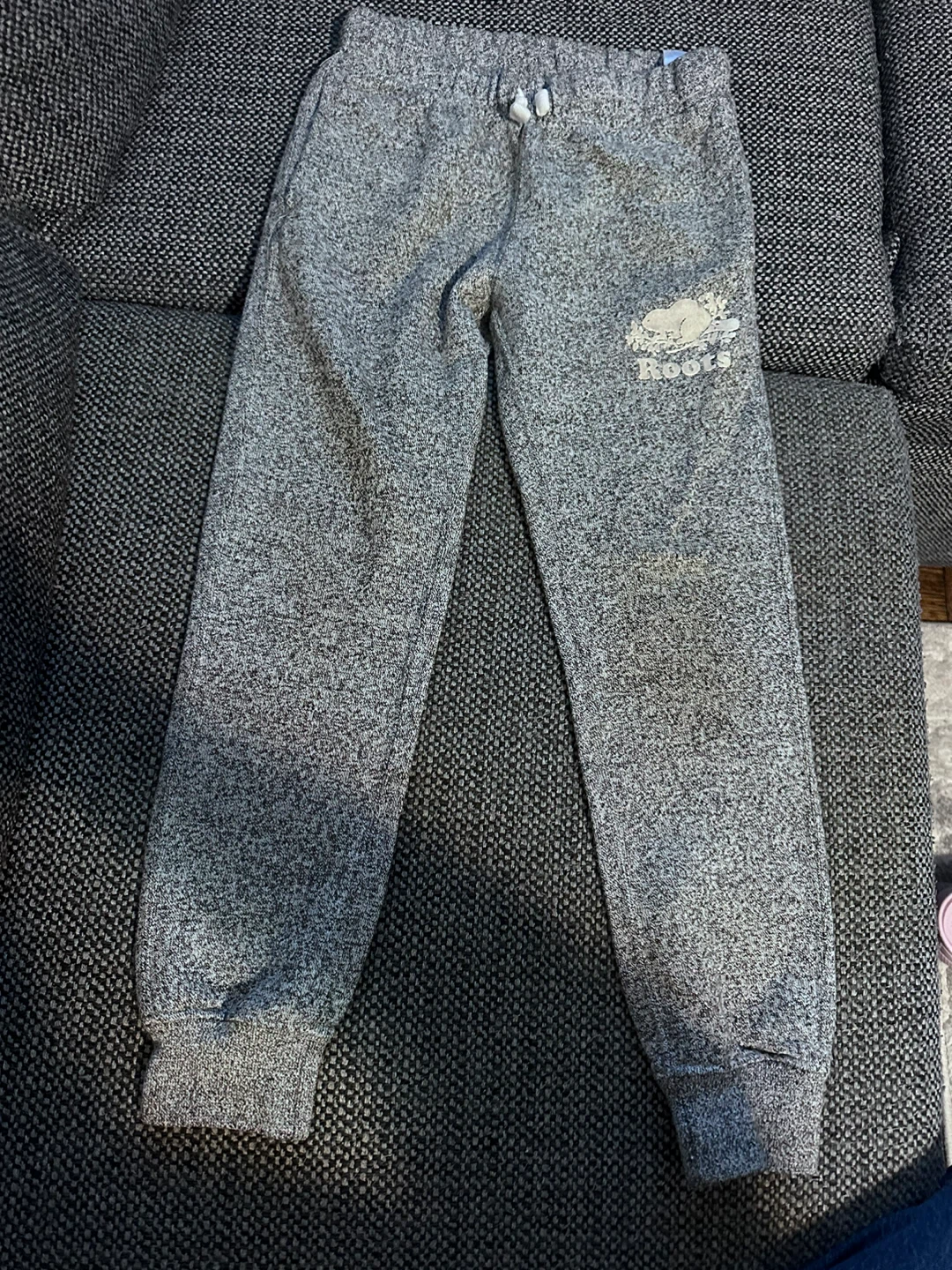 Roots Kids Sweatpants Size 7 Grey Heather