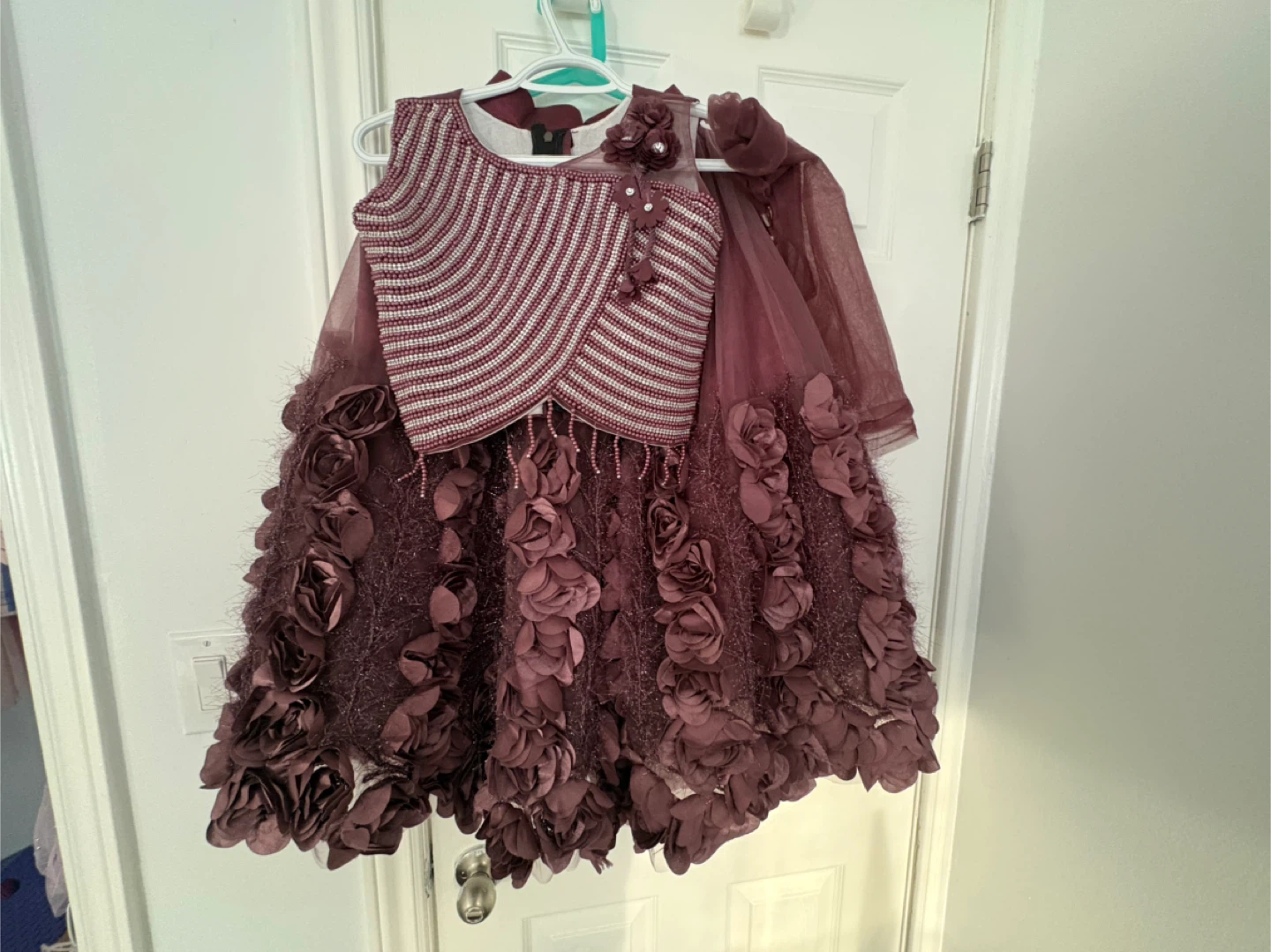 Embellished Tulle Skirt and Top Set - Girls